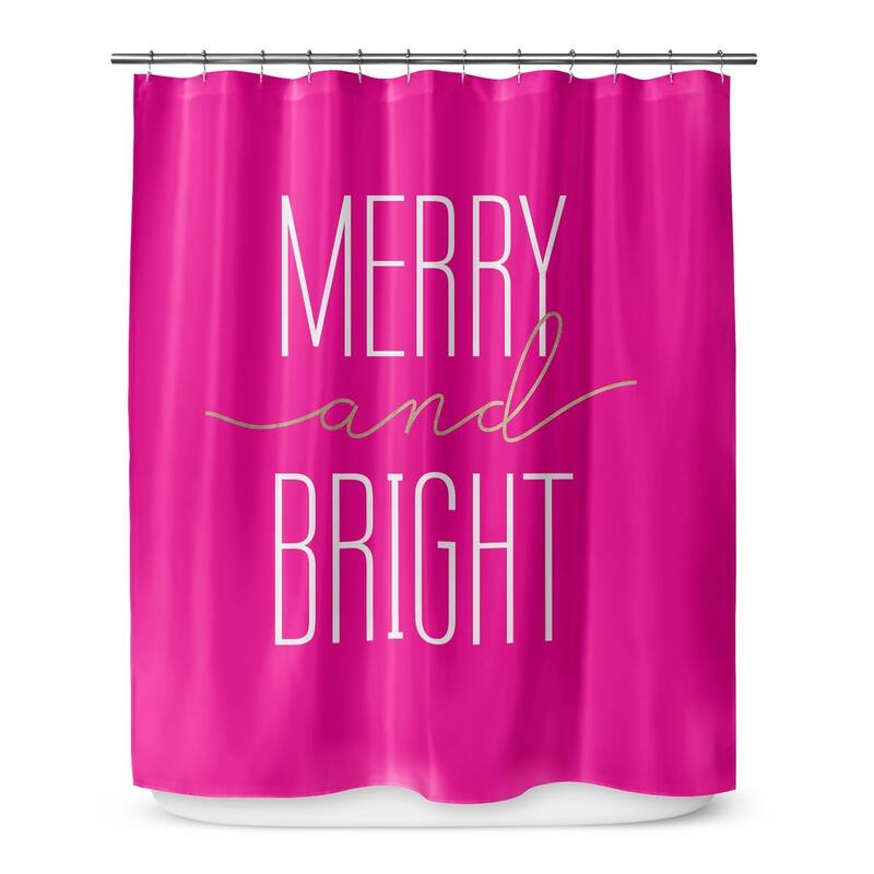 MERRY and BRIGHT Shower Curtain by Kavka Designs - 70X90