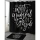 THE MOST WONDERFUL TIME Shower Curtain by The Stylescape