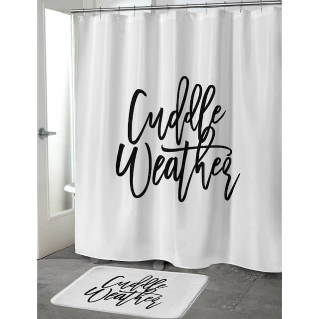 CUDDLE WEATHER Shower Curtain by The Stylescape
