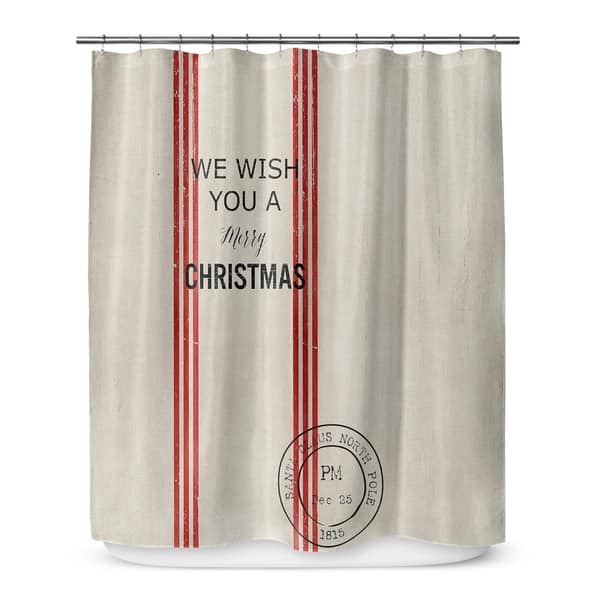 Shop We Wish You A Merry Christmas Shower Curtain By Terri Ellis