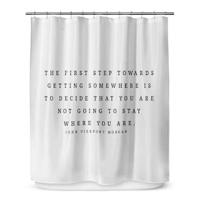 THE FIRST STEP Shower Curtain by Terri Ellis