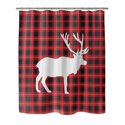DEER PLAID Shower Curtain by Kavka Designs