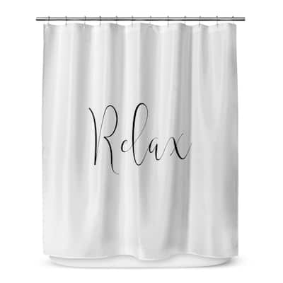RELAX Shower Curtain By Terri Ellis