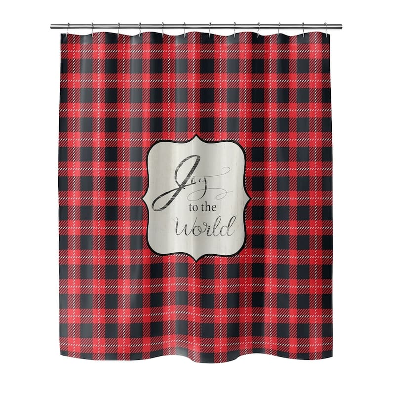 JOY to THE WORLD Shower Curtain by Terri Ellis
