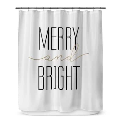 MERRY and BRIGHT Shower Curtain by Kavka Designs