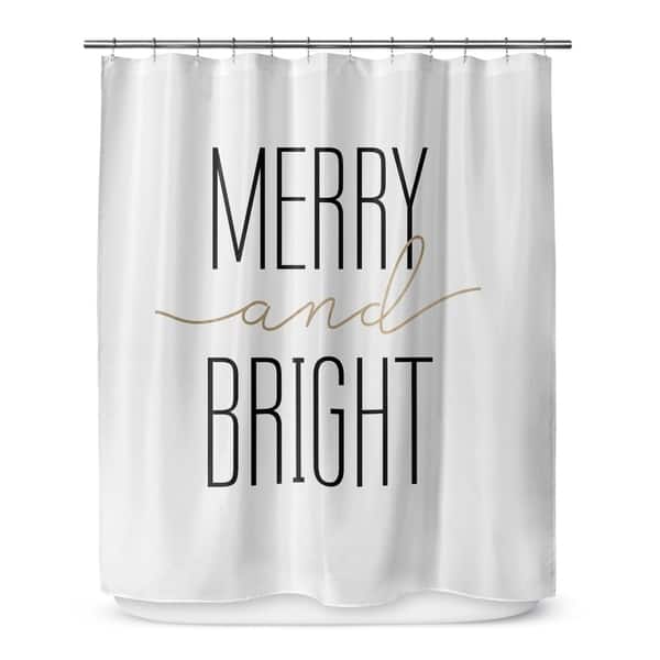 Shop Merry And Bright Shower Curtain By The Stylescape On Sale