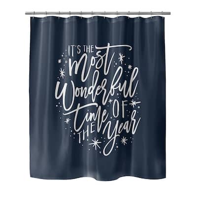 THE MOST WONDERFUL TIME Shower Curtain by The Stylescape