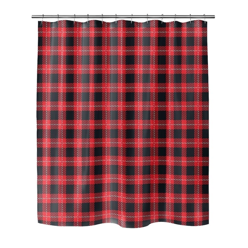CHRISTMAS in PLAID Shower Curtain by Kavka Designs - 70X90