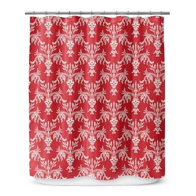 CHRISTMAS in PLAID RED 3 Shower Curtain by Terri Ellis