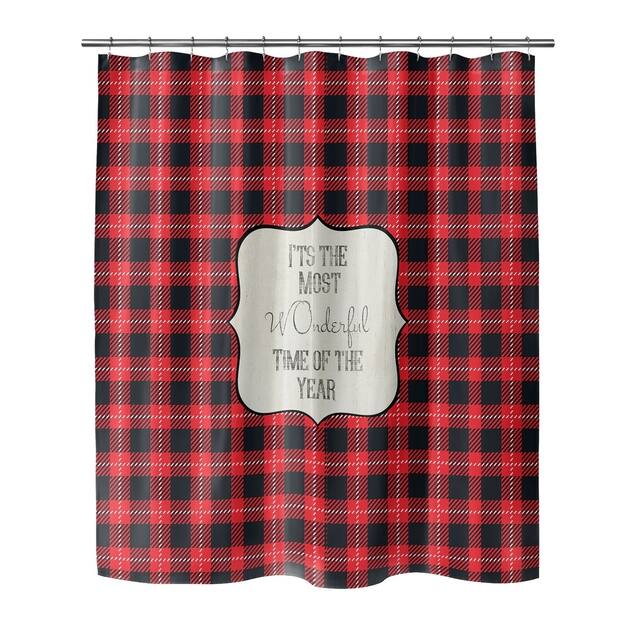 THE MOST WONDERFUL TIME Shower Curtain by Terri Ellis