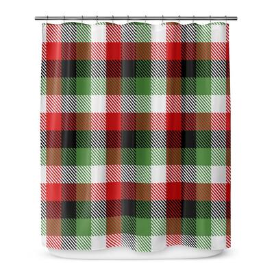 CHRISTMAS PLAID Shower Curtain by Kavka Designs