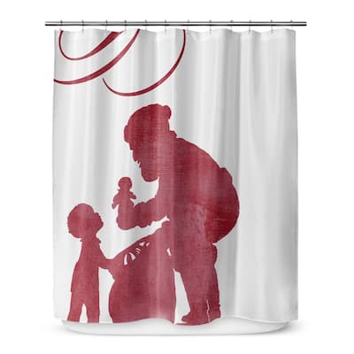SANTA'S GIFT Shower Curtain by Kavka Designs