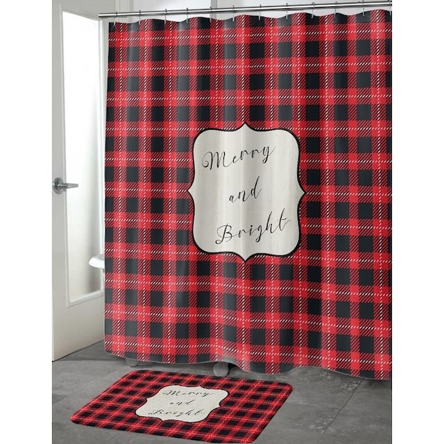 MERRY and BRIGHT Shower Curtain by Kavka Designs