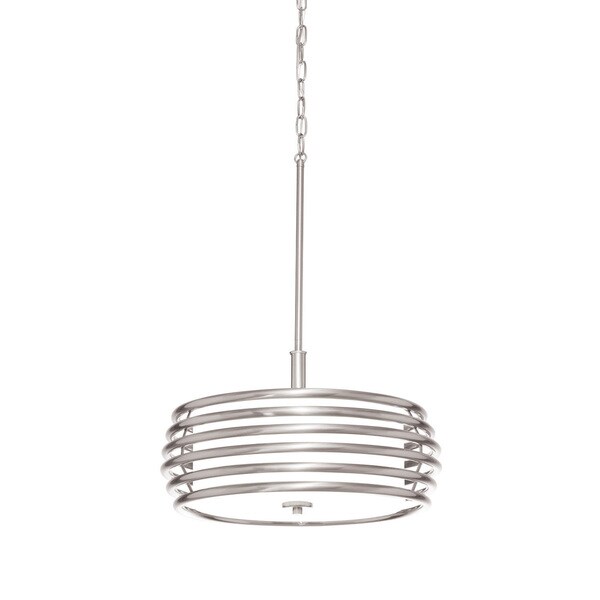 Aztec Lighting Contemporary 3-light Brushed Nickel Pendant