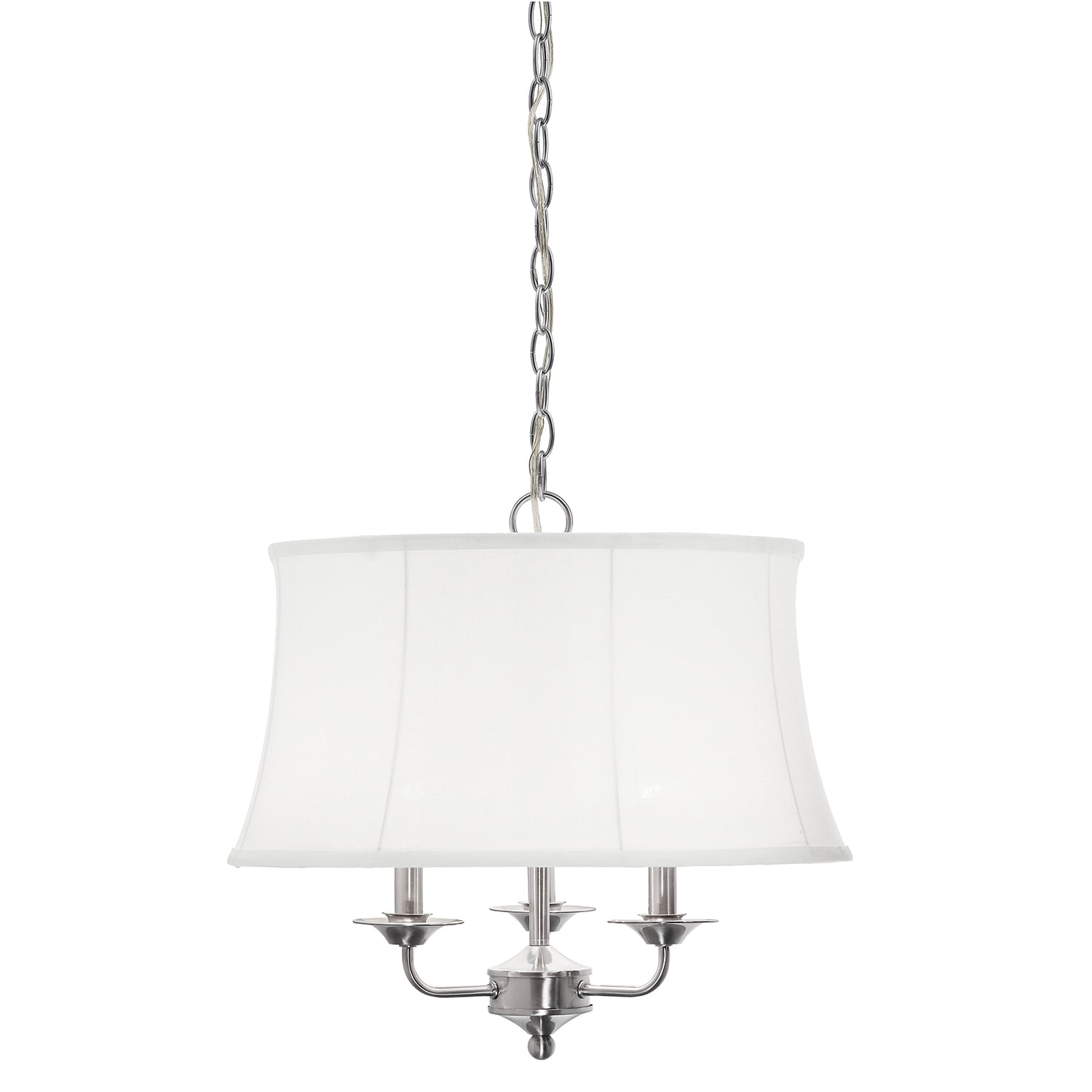 Aztec Lighting Traditional 3-light Brushed Nickel Chandelier - Chandeliers For Bedrooms by Overstock.com