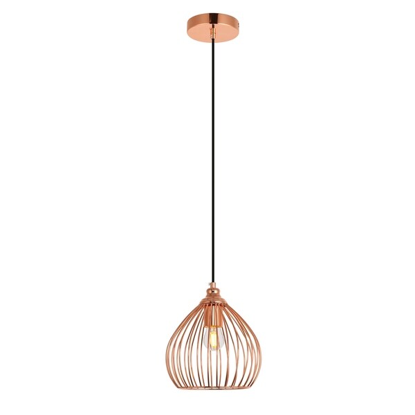 Sayer Collection Pendant D7.9 H8.9 Lt:1 Copper Finish