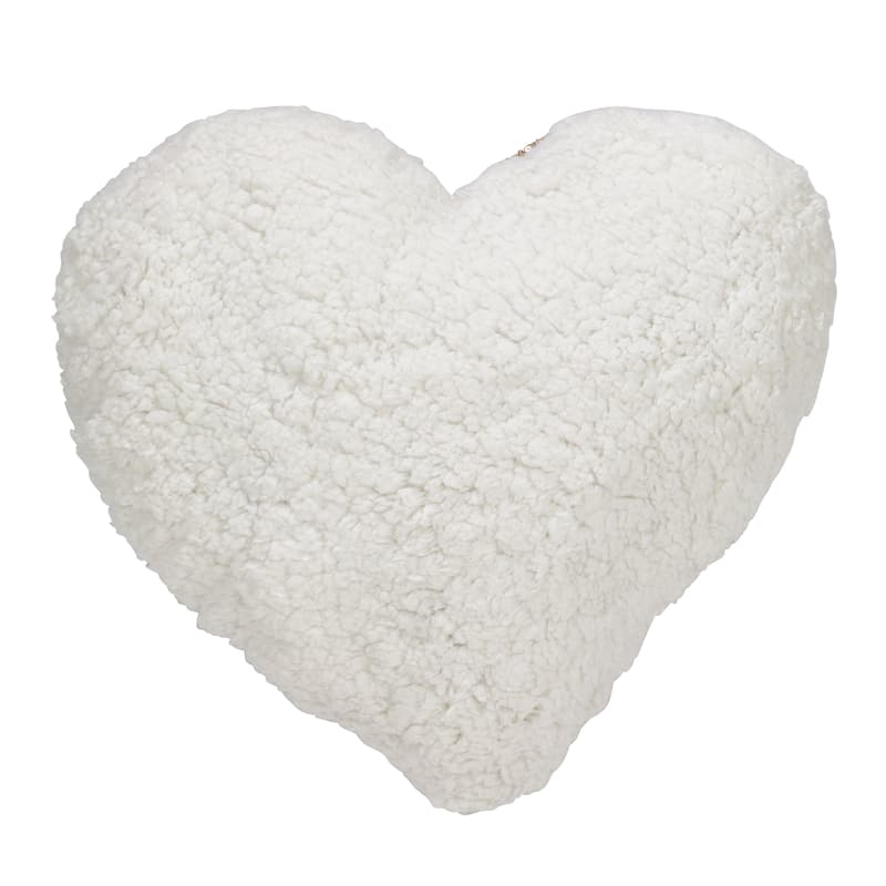 Glittery Sequin With Sherpa Trim Poly Filled Throw Pillow