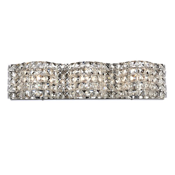 Tate Collection Chrome-finished Stainless Steel/Glass Wall Sconce