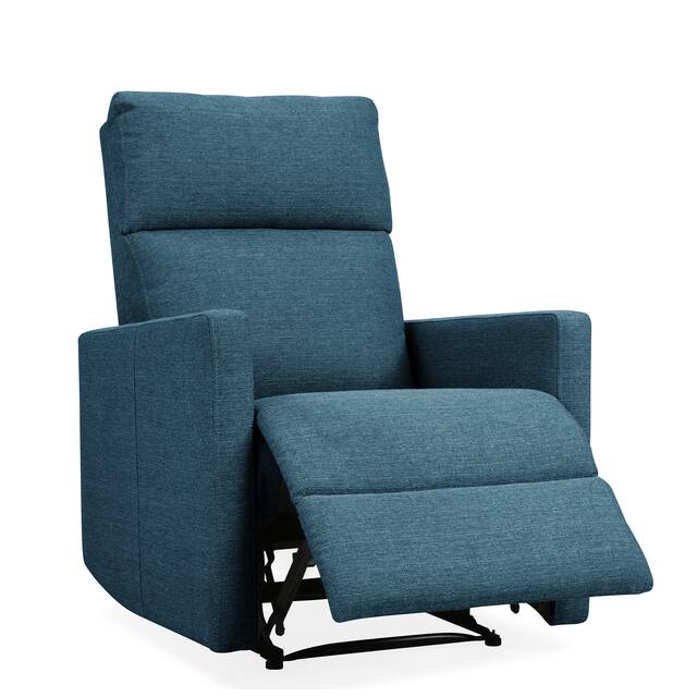 Carson Carrington Skorping Blue Power Wall Hugger Recliner Chair with