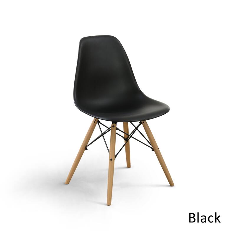 Suff Mid-Century Modern Plastic Accent Chairs by Furniture of America (Set of 2)