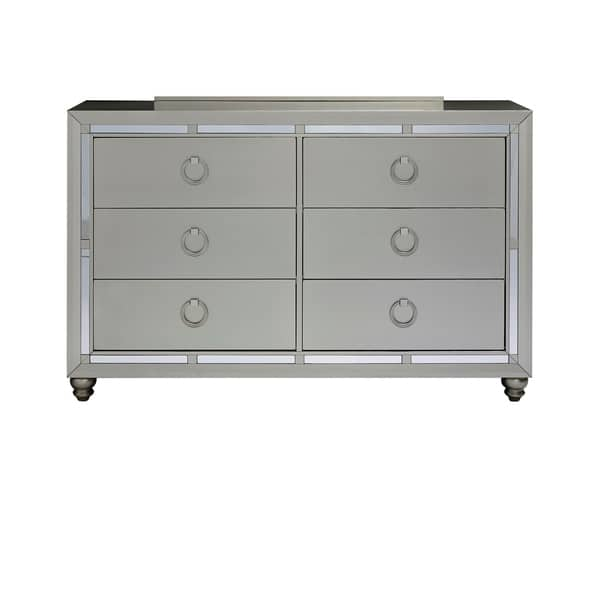 Shop Silver Orchid Prince Silver Dresser Free Shipping Today