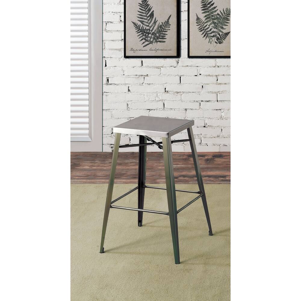 Jopp Industrial Grey Metal Barstools (Set of 2) by Furniture of America