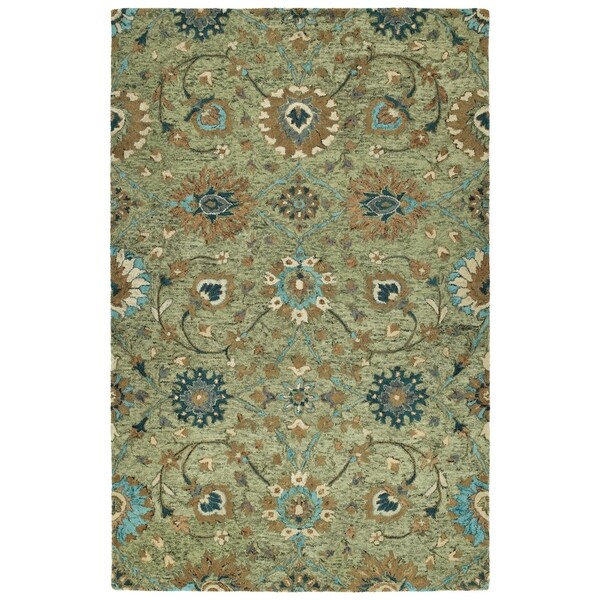 Hand-Tufted Ashton Sage Wool Rug - 4' x 6'