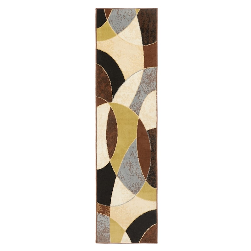 Home Dynamix Optimum Napoli Contemporary Geometric Area Rug - 1'9"x7'2" - Multi/Blue - Runner/Rectangle