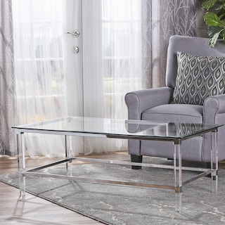 Bayla Modern Rectangle Glass Coffee Table by Christopher Knight Home