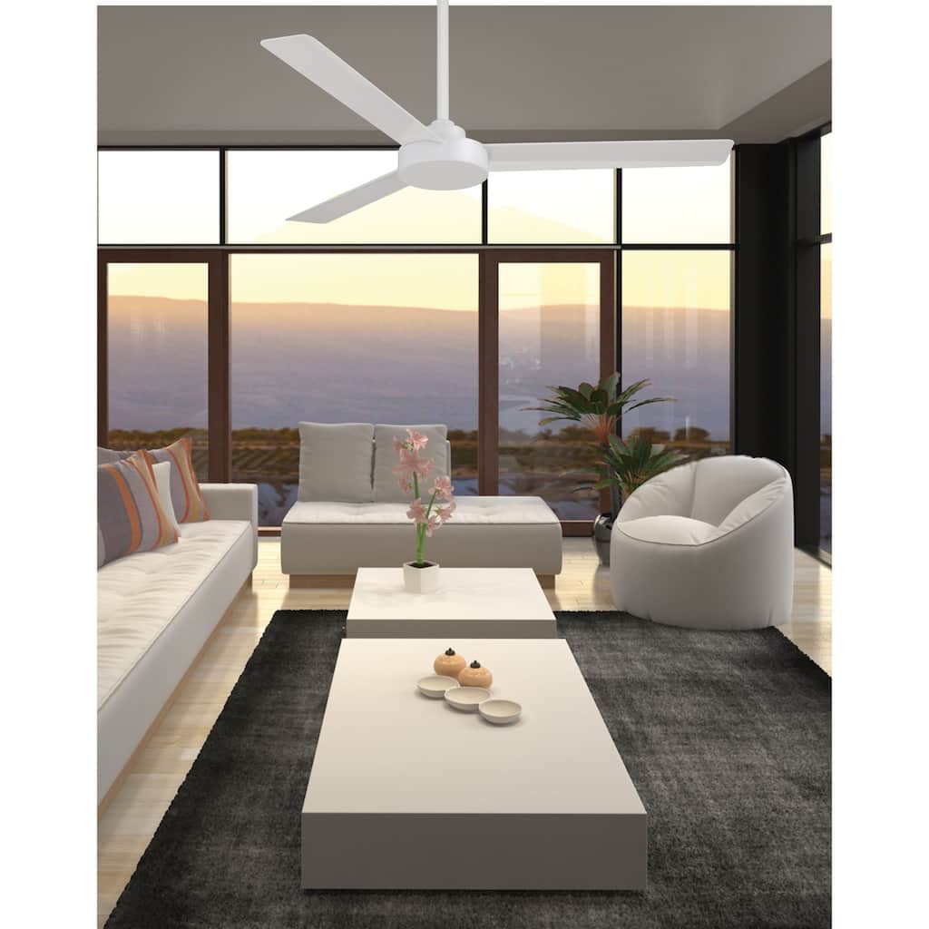 Minka Aire Roto Flat White 3 Blade 52 Inch Ceiling Fan