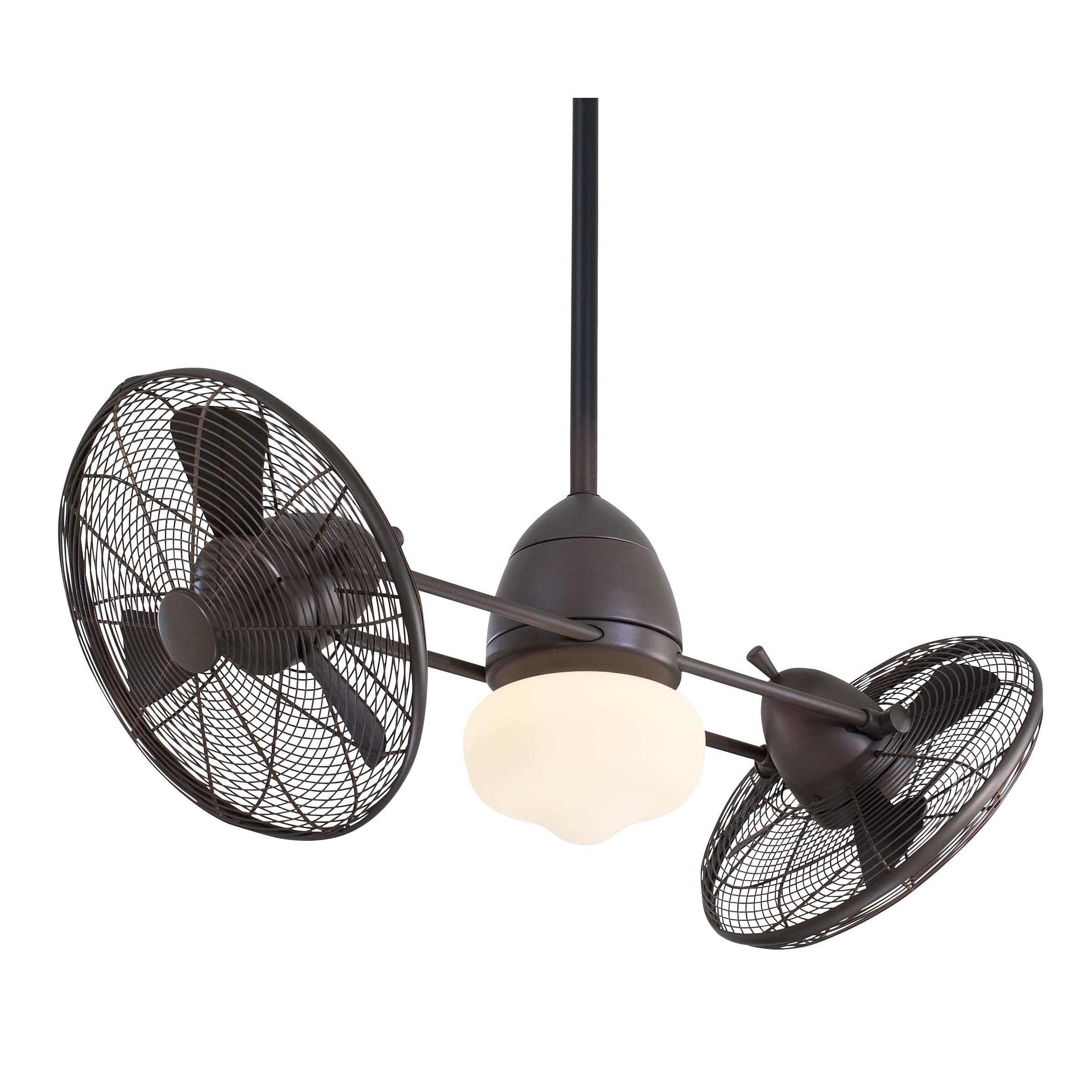 Gyro Ceiling Fan In Oil Rubbed Bronze Finish W Oil Rubbed Bronze Blades By Minka Aire N A