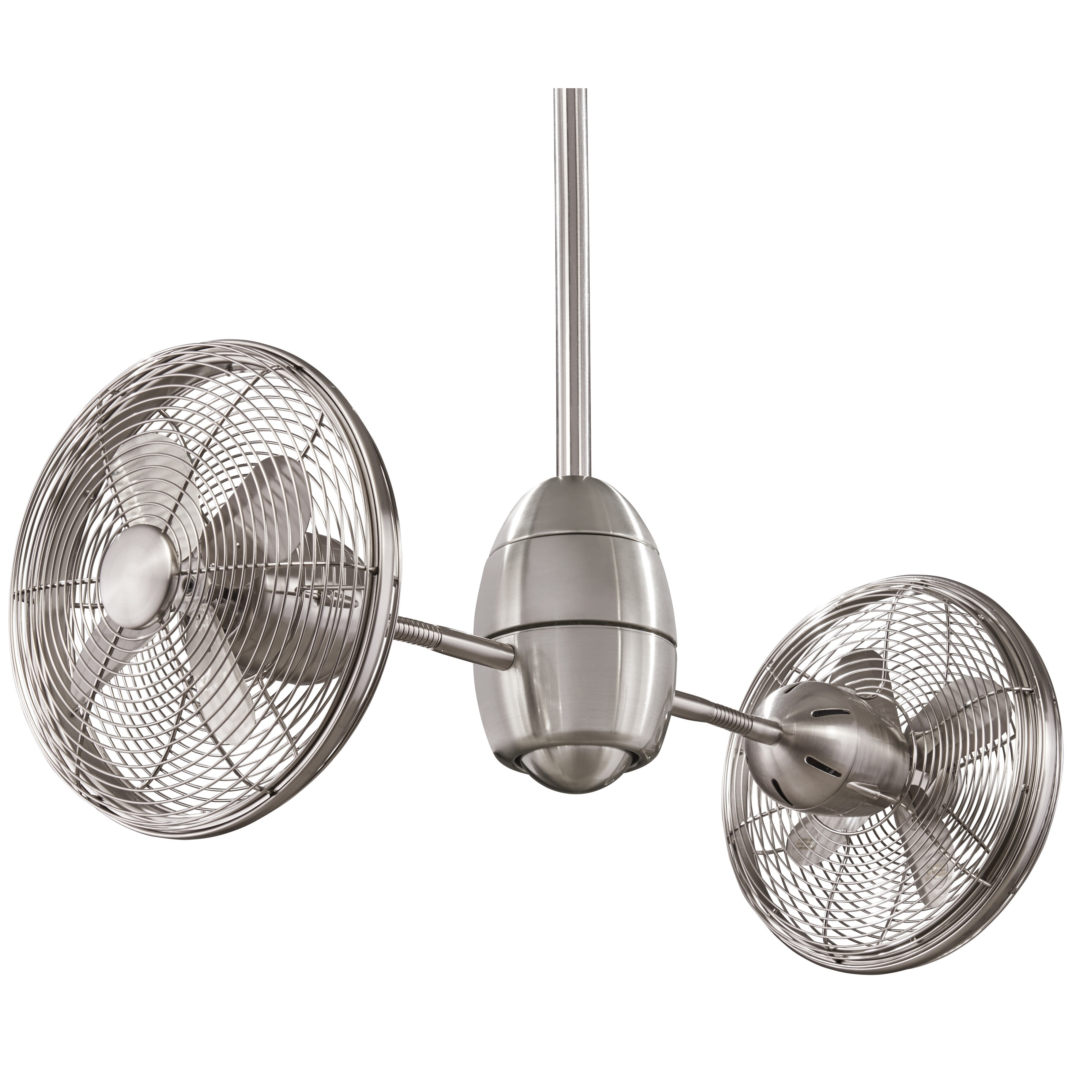 Gyrette Ceiling Fan In Brushed Nickel Finish W Gyrette Ceiling Fan In Brushed