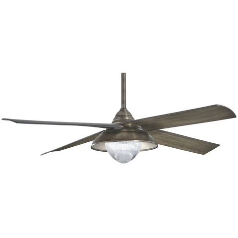 Shade 56" Ceiling Fan in Heirloom Bronze finish w/ Charcoal Wood blades by Minka Aire