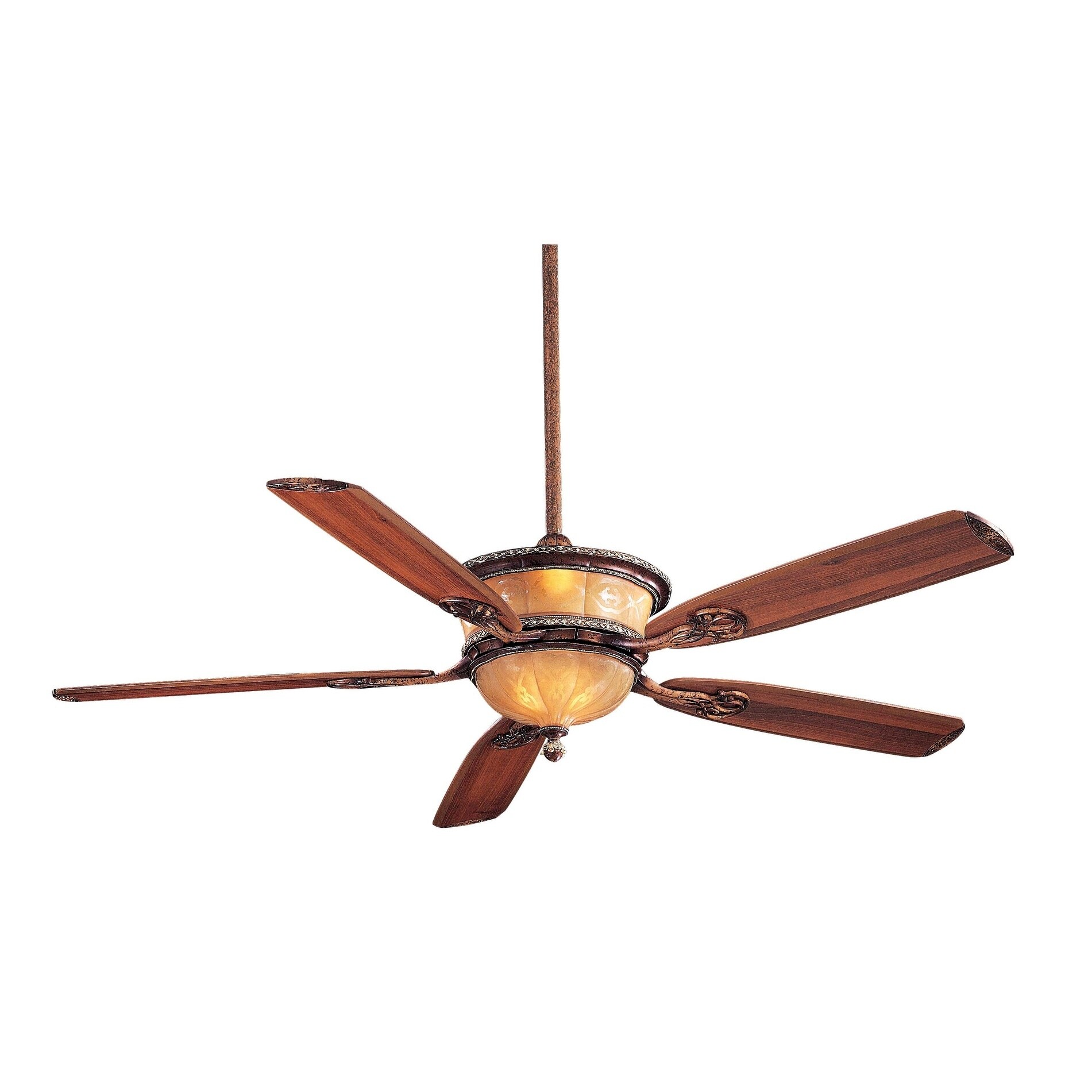 Shop Santa Lucia Ceiling Fan In Cattera Bronze Finish W Dark