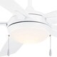preview thumbnail 2 of 4, Minka Aire Lun Aire White 5 Blade 54 Inch LED Ceiling Fan