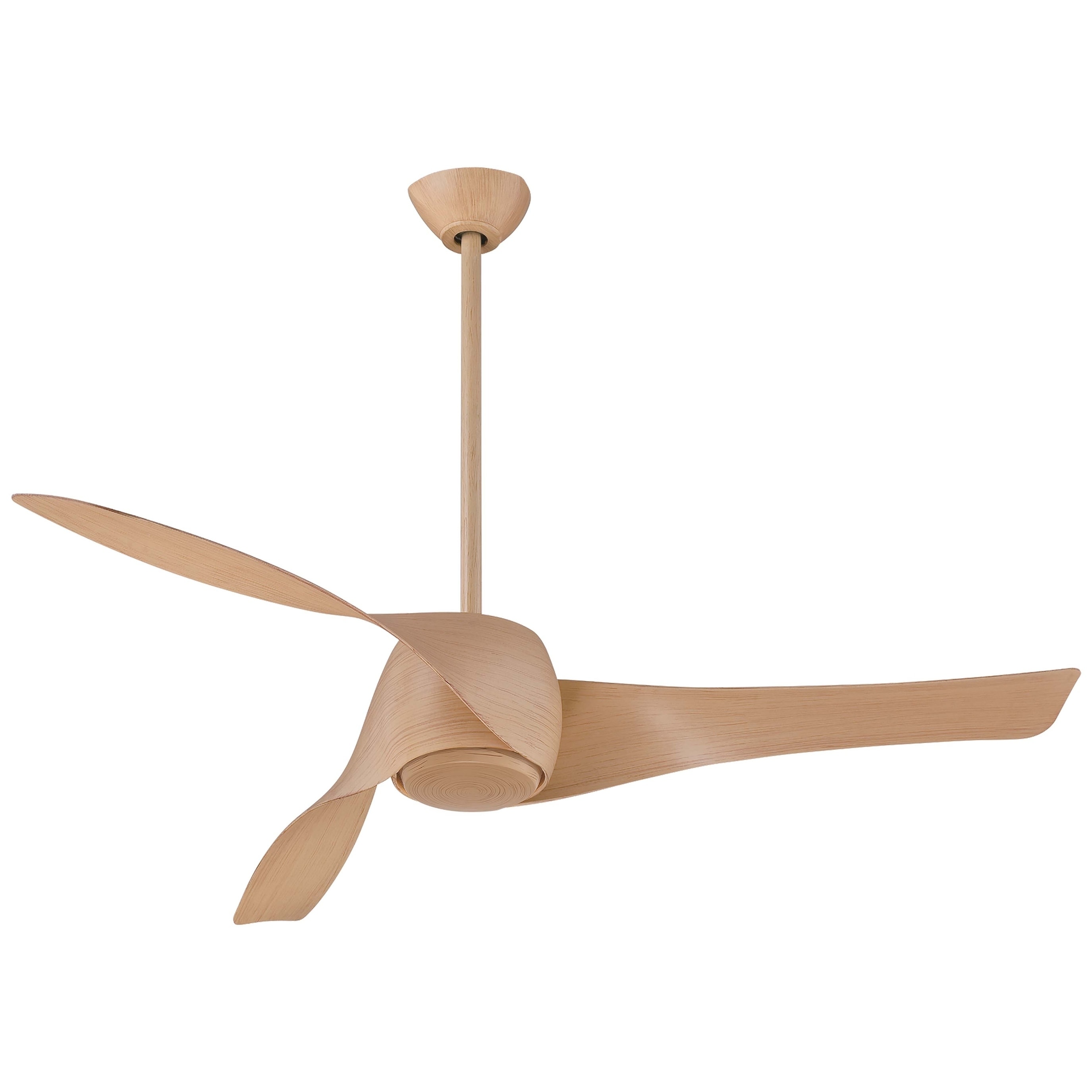 Artemis Led 58 Ceiling Fan In Maple Finish W Maple Blades By Minka Aire