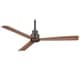preview thumbnail 4 of 4, Minka Aire Simple Rubbed Bronze 3 Blade 52 Inch Ceiling Fan Outdoor