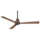 preview thumbnail 3 of 4, Minka Aire Simple Rubbed Bronze 3 Blade 52 Inch Ceiling Fan Outdoor