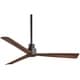 preview thumbnail 1 of 4, Minka Aire Simple Rubbed Bronze 3 Blade 52 Inch Ceiling Fan Outdoor