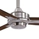preview thumbnail 4 of 6, Minka Aire Rudolph Brushed Nickel With Maple 3 Blade Ceiling Fan