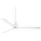 preview thumbnail 1 of 5, Minka Aire Simple Flat White 3 Blade 52 InchCeiling Fan Outdoor