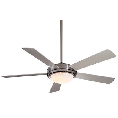Como? Ceiling Fan in Brushed Nickel finish w/ Silver blades by Minka Aire