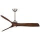 preview thumbnail 1 of 8, Minka Aire Aviation Brushed Nickel 3 Blade 60 Inch LED Ceiling Fan