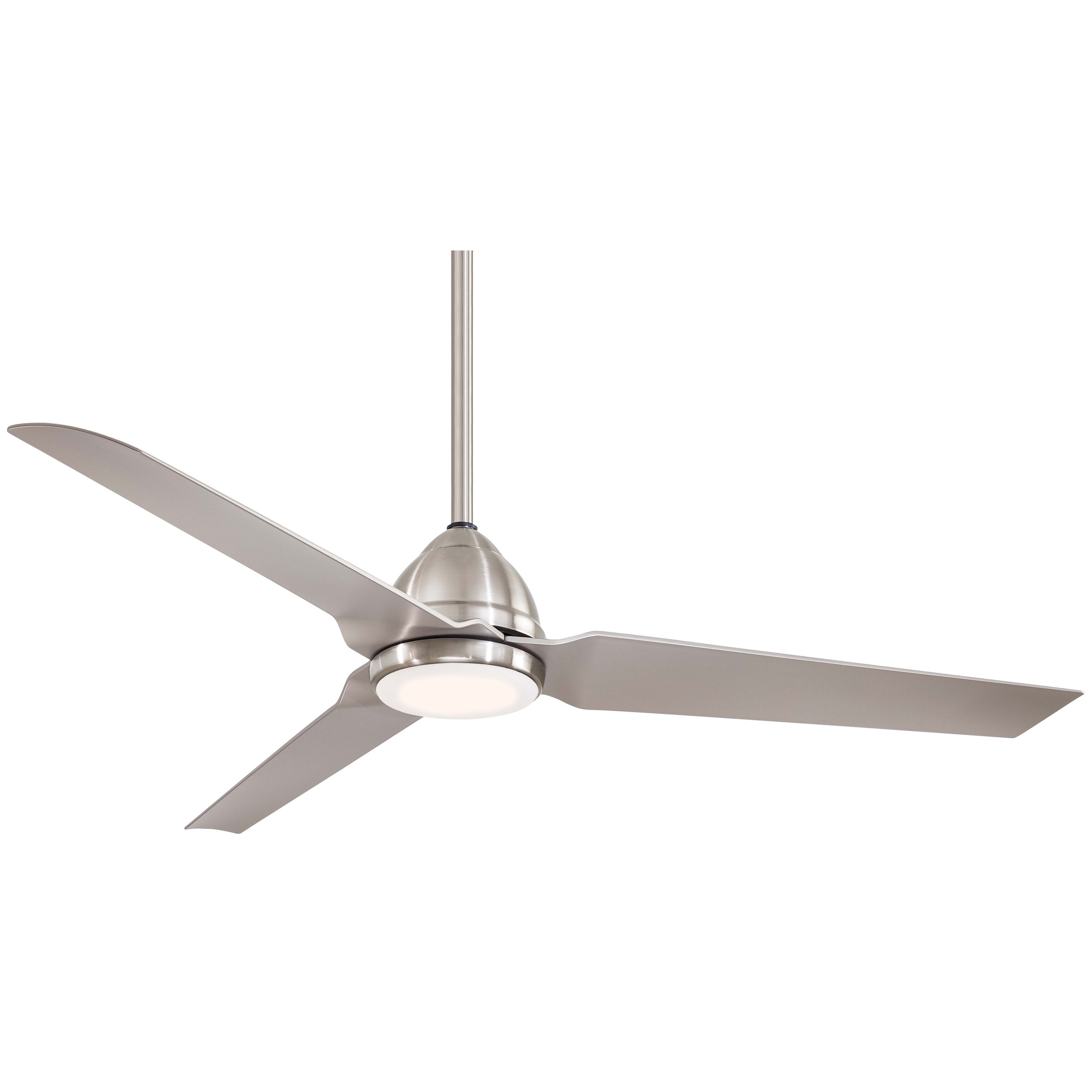 Java Led 54 Ceiling Fan In Brushed Nickel Wet Finish W Silver Blades Java Led 54 Ceiling Fan In Brushed Nickel Wet Finish W Silver Blades