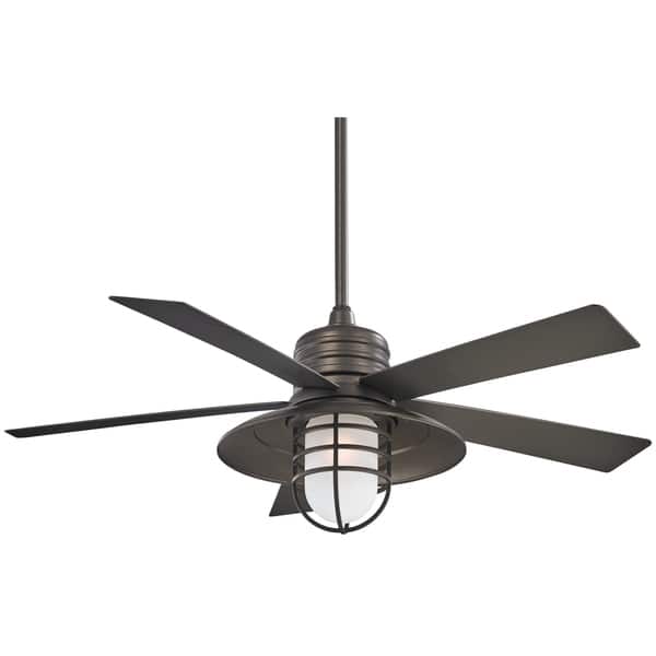 Shop Rainman 54 Ceiling Fan In Smoked Iron Finish W Smoked Iron