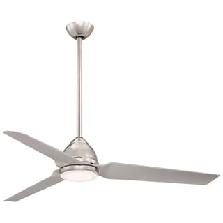 Minka Aire Java Polished Nickel 3 Blade 54 Inch LED Ceiling Fan - Bed ... image.