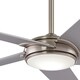 preview thumbnail 4 of 4, Minka Aire Raptor Brushed Nickel 5 Blade 60 Inch Ceiling Fan With LED