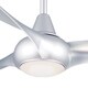 preview thumbnail 3 of 5, Minka Aire Light Wave Silver 3 Blade 52 Inch LED Ceiling Fan