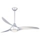 preview thumbnail 2 of 5, Minka Aire Light Wave Silver 3 Blade 52 Inch LED Ceiling Fan