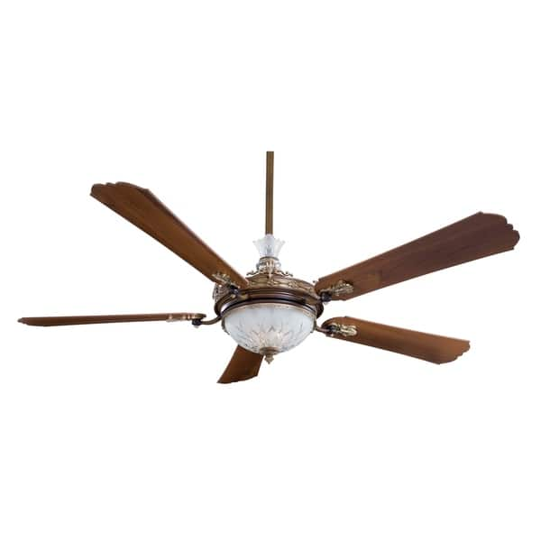 Cristafano Ceiling Fan In Belcaro Walnut Finish W Dark Walnut Blades By Minka Aire